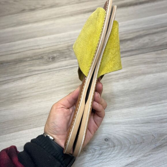 Beach By Matisse Bali Saffron Suede Slip On Sandals Women's Size 7 M - Picture 3 of 9